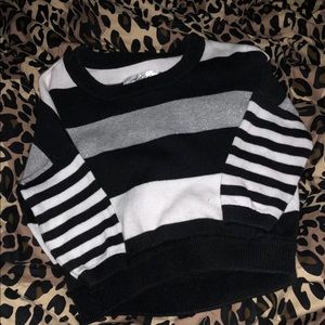 Justice glitter striped sweater